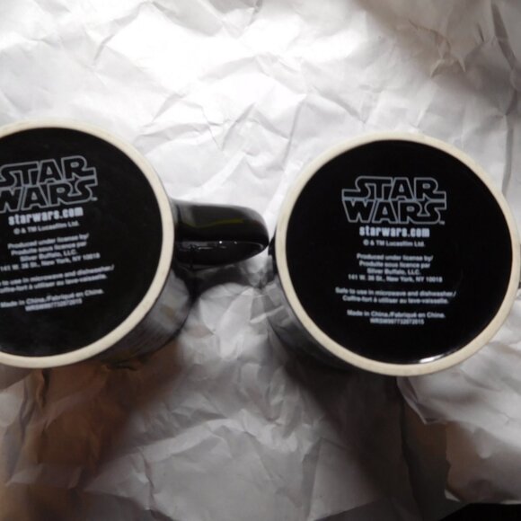 set of 2 star wars expression 14 oz coffee mugs darth vader storm trooper - Picture 7 of 16